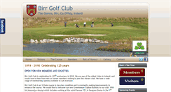 Desktop Screenshot of birrgolfclub.ie