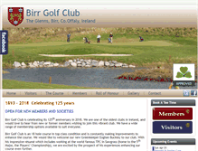 Tablet Screenshot of birrgolfclub.ie